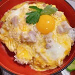 弥満喜 - 奥久慈しゃも丼。卵のツヤ！