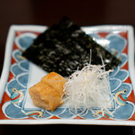 酒亭 田中 - 辛子明太子　焼き海苔添え