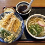 四国うどん - 天丼（小さいうどん付き）