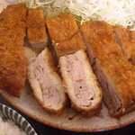とんかつ桂 - ヒレかつ断面