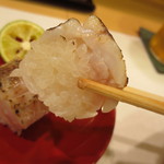 新ばし 星野 - 臭みなどなく、シャリの酸味の塩梅もいいですね。