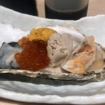 Hayamaki To Sushi Kaisensakaba Hoihoi - 「痛風牡蠣」(1100円税込)