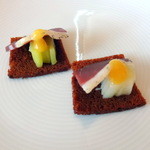 イル プレージョ - 鴨生ハムとポロネギのひと口クラッカー