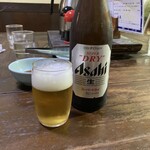 民芸茶屋 味蔵 - アサヒスーパードライ(中瓶)580円