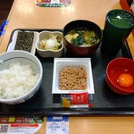なか卯 - 納豆朝食（ごはん小盛）［340円］