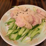 台湾料理 萬福 - 蒸し鶏の生姜たれ