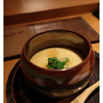 藤屋 - しらすとオクラの茶碗蒸し