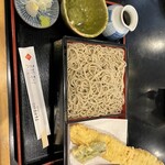 芝大門 更科布屋 - 穴子天せいろ