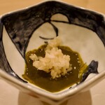 鮨 やすみつ - 肝ソース 舎利