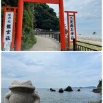 Toba Saichouraku - 二見興玉神社にお寄りします。
                        久しぶりの海〜〜♡╰(*´︶`*)╯♡
                        （‥ 残念ながら雲が多いですがw）