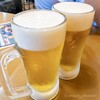 大衆串焼き酒場 つぼさか商店 - 生ビールで乾杯。