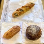Buranjeri Mike - オリーブチーズ､明太フランス､パンペイザン