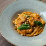 OSTERIA IL SOLE - 赤エビのトラパニ風ペスト　ブジアーテ