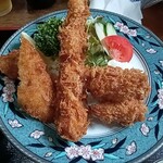 味しるべ 丹の郷 - ミックスフライ定食