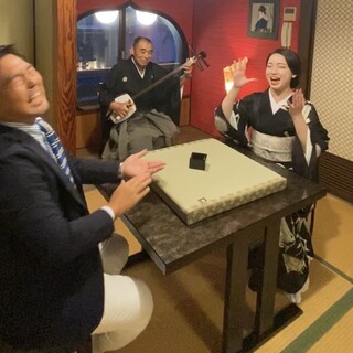 [Osaka Geisha] Enjoy geisha in a reserved tatami room!