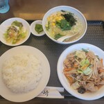 Susaki - Aランチ(日替り・+100円で半ラーメンに変更・税込980円)