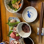 あかし鮨 - お刺身、あん肝、沖漬け