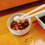 Ikesu Ryourikashiwa - 活カワハギ肝醤油