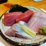 酒日和 縁屋 - 刺身三点盛