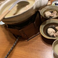 水たき玄海 本店 - 特選ぽん酢　蒸し大蒜　万能葱