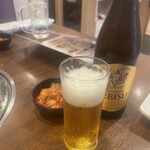 Richouen - 瓶ビールとお代わり自由なキムチ