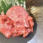 焼肉商店 浦島屋 - 料理写真:希少部位山形牛のチャックテンダーステーキ