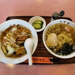 紅華楼 - 冷やしラーメン+中華飯