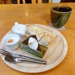 西洋菓子＆カフェ シャンティーヒラノ - 選べるケーキモーニング ドリンク代+300円