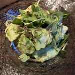 カフェ カリフォルニア - 千葉県産すずきと京野菜万願寺唐辛子冷製カッペリーニ