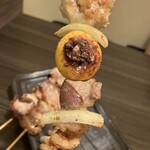 焼き鳥 福一 - 美唄のもつ