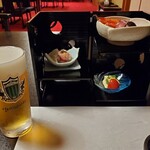 Mingei Ryokan Fukashisou - 生ビール・前菜