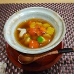 Shokusai Hitoshio - 水ナスの夏野菜あんかけ