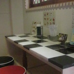 ひなぱん - イートインの机？？