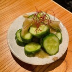 餃子専門店 喜喜 - キュウリとザーサイのナムル