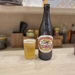 Honkakuha Hakata Udon Hasida Taikiti - 瓶ビール（中）¥600 ビールはキリンかアサヒが選べます。