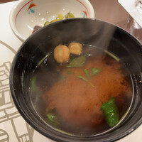 神泉いちのや - 肝吸（赤出汁）を追加