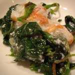 青菜と蟹の餡かけ