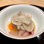 まき村 - A5牛 サーロイン 茄子 サマートリュフ 卵黄