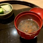 まき村 - 味噌汁・香の物