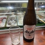 堺魚市場寿司 - とりあえず　ビール！　中瓶です。