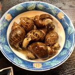 Darumaya - 本日のおすすめ「あずきバイ貝の煮付け」(600円)