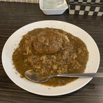 肉麺ひだまり庵 - 150gのハンバーグのせカレー　税込800円