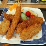 富山湾食堂 - 魚フライ盛合