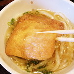 讃岐うどん 今雪 - 分厚いキツネ♪