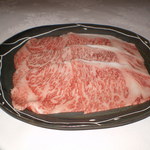 瀬里奈 - 石焼しゃぶ用の茨城県産の特撰牛A5サーロインです。