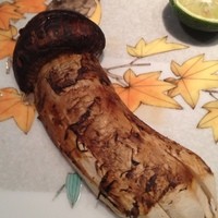 炭火鉄板焼　杜季 - 焼き松茸。最高〜。(^o^)