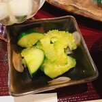玄千 - 漬物(キュウリとゴーヤー)