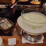 Ga-Denresutoran Shefuzu Terasu - 枝豆のスープ