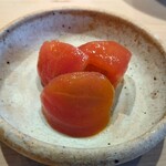 すしやのたい悟 - 浜松産アメ―ラトマト土佐酢漬け