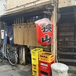 狭山 - 外観　ちょっと前はこの赤提灯、ボロッボロでした。最近新調したみたい…